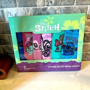 🆕️ DISNEY STITCH NO-SHOW SOCKS (6 PAIRS) 🌸